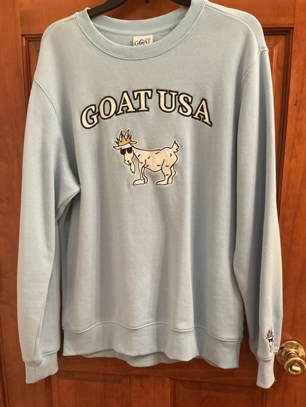 Mens GOAT USA Crewneck Sweatshirt Size Medium